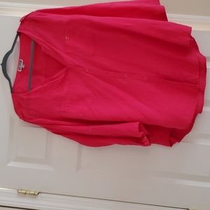 Fuschia pink linen top 20 W